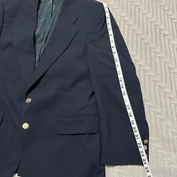 Vintage Burberry navy two button blazer size 40R - Picture 11 of 12